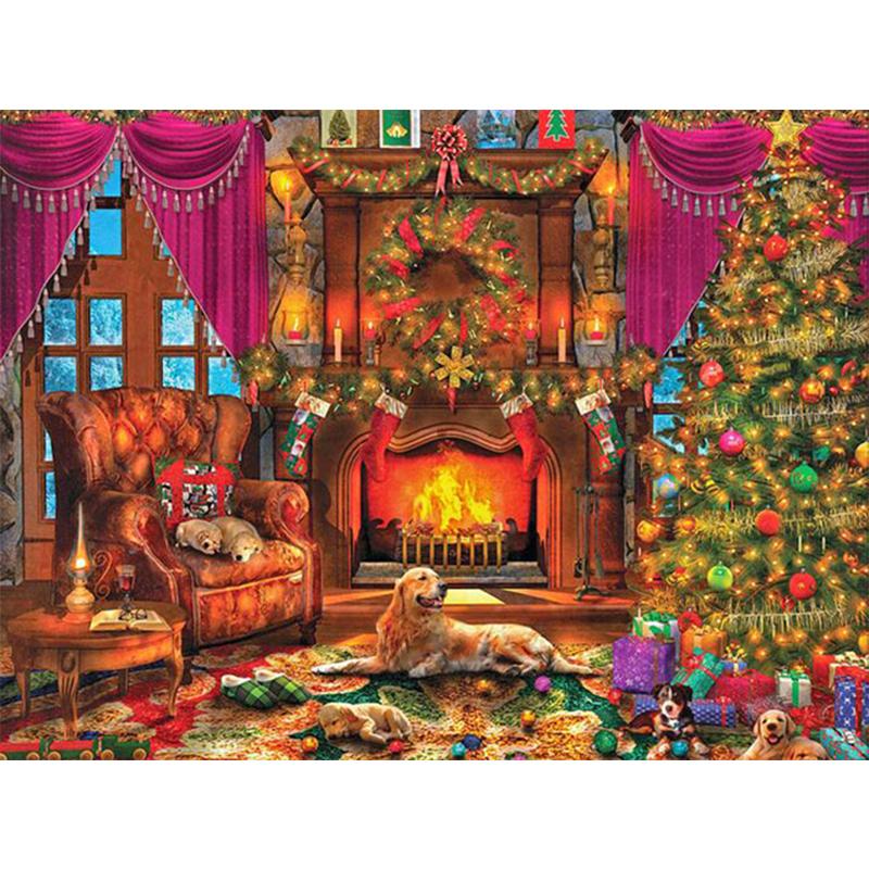 5D DIY diamantová malba Kreslený křížový steh Plný kulatý vrták výšivka Mozaika Umělecký obrázek kamínků Domácí dekorace na zeď dárek