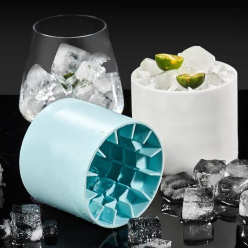 Silicone Ice Cube Mold Cylinder Ice Maker for Home Refrigerator Easy Release