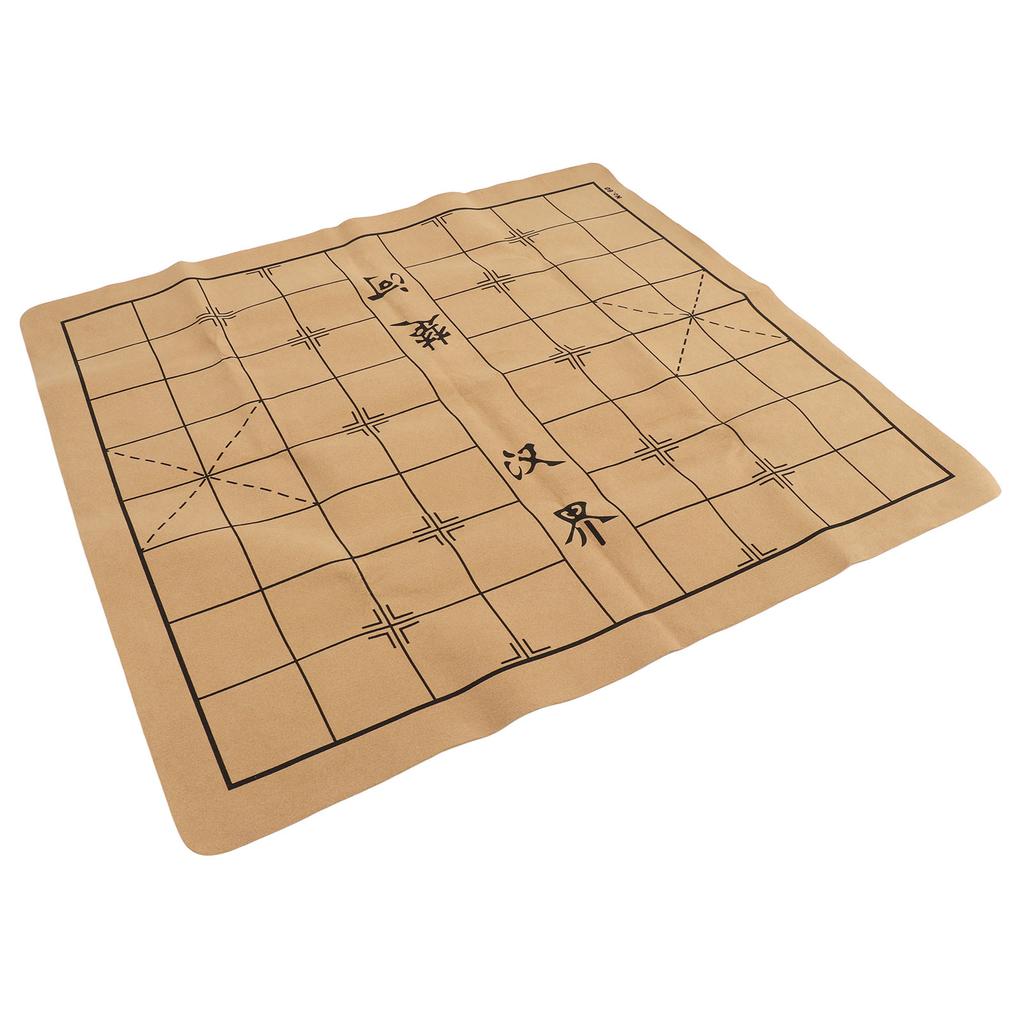 Tabla de Șah Chinezesc Piele Microfibră Pliabilă Rulabilă Covoraș Tablă de Șah Prietenoasă pentru Călătorii Perfect