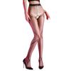 Womens Pantyhose Aurora Line Jacquard Sexy Wrap Bundled Slippery Open Crotch Pantyhoses Ultra Elastic See-Through Sockings