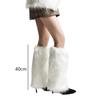 Autumn and Winter Warm Socks Faux Fur Leg Warmers Boot Covers For Women Girls Fashion Thermal Socks Cold Weather Accessories