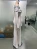2026 Women's Solid Color Fashionable Long Sleeve Maxi Dress - New Summer Arrival