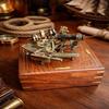 Handmade Brass Sextant with Wooden Case – J Sctt London Maritime Collectible