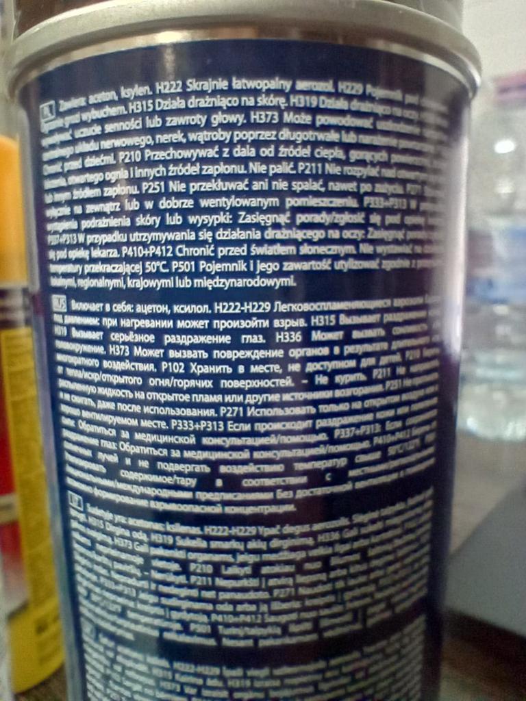 Universal spray varnish 400 ml gloss black 9005