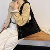 Retro Suede Rivet Shoulder Bags PU Leather Work Purses Large Tote Handbag Slouchy Locomotive for Women Travel Winter Fall