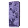 Capa Flip de Couro para Funda Samsung Galaxy A56 A36 A16 A26 A55 A35 A25 A15 A54 A34 5G Capas Carteira Gatinho Fofo 3D Capa de Telefone Mulheres