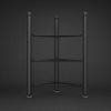 Metal Ball Storage Shelf Freestanding Exercise Rack for Home Gym