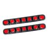 2pcs Safety Warning Bumper Reflector Strips Self-Adhesive Reflective Car Decal  For Car SUV Truck