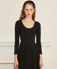 SALON DE YOHN Basic Ballet Core Dress_ Black