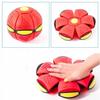 2-in-1 Flying Disc Frisbee Ufo Ball Throwing Toy - Red