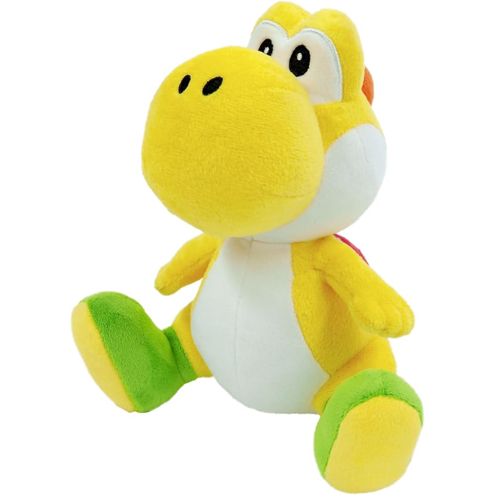 San-ei Super Mario All Star Collection Yellow Yoshi Plush Toy 20cm