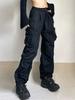 Pantaloni da paracadute Cargo oversize Harajuku Donna Streetwear Pantaloni sportivi larghi Y2k Hip Hop Pantaloni larghi Techwear