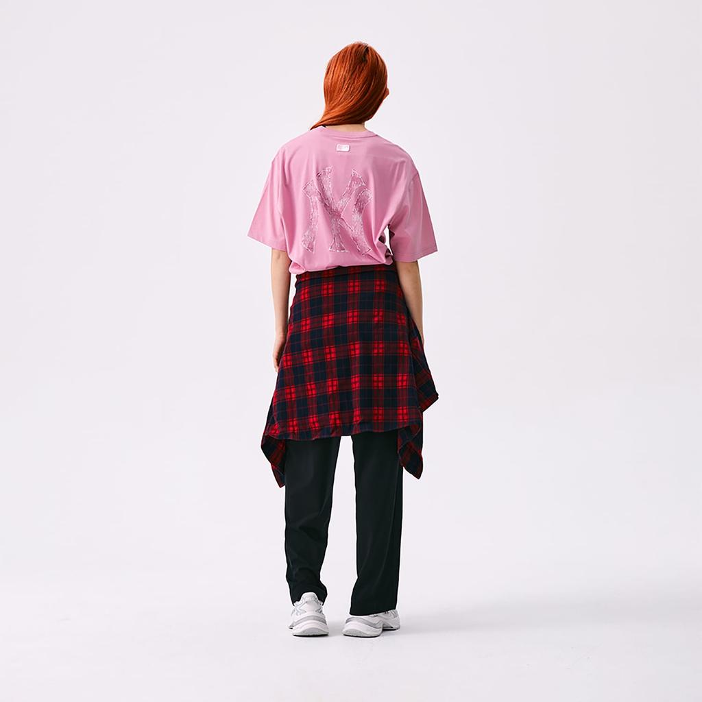 MLB MONOGRAM SS25 T Shirt Unisex Pink 3ATSM0953-50PKP