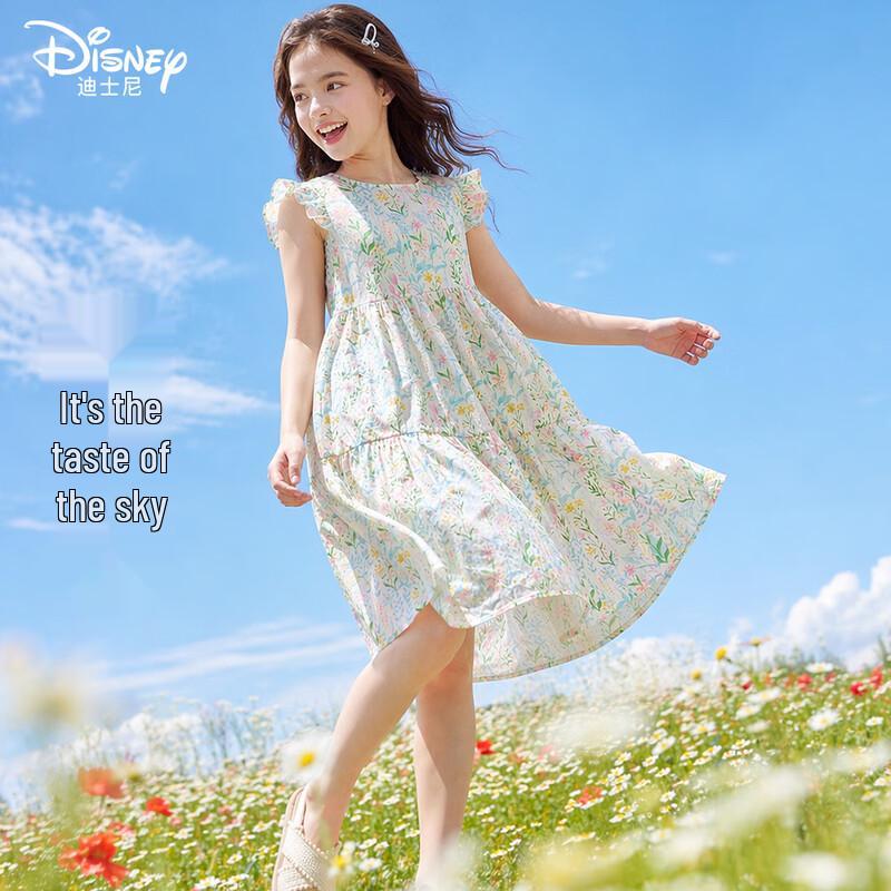 Disney Girls  Floral Princess Dress 140