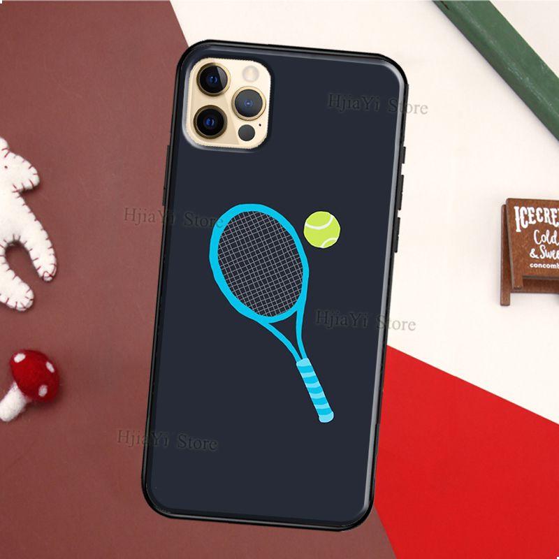 Tennisschläger Tennisball TPU Hülle Für iPhone 11 14 Pro Max 12 13 mini X XS Max XR 5S SE 2020 6S 7 8 Plus Rückabdeckung