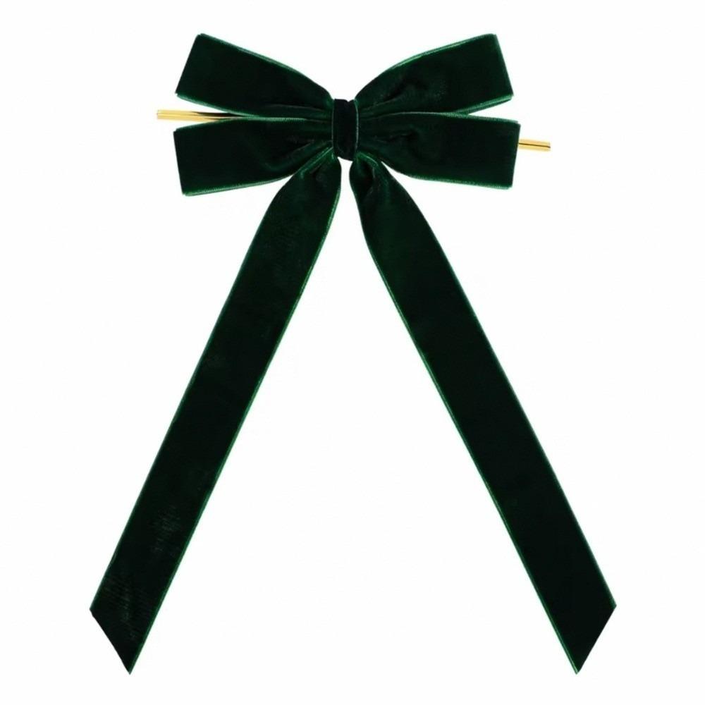 New Bowknot Bowknot Pendant DIY Creative Xmas Tree Charm Velvet Xmas Tree Ornament New Year