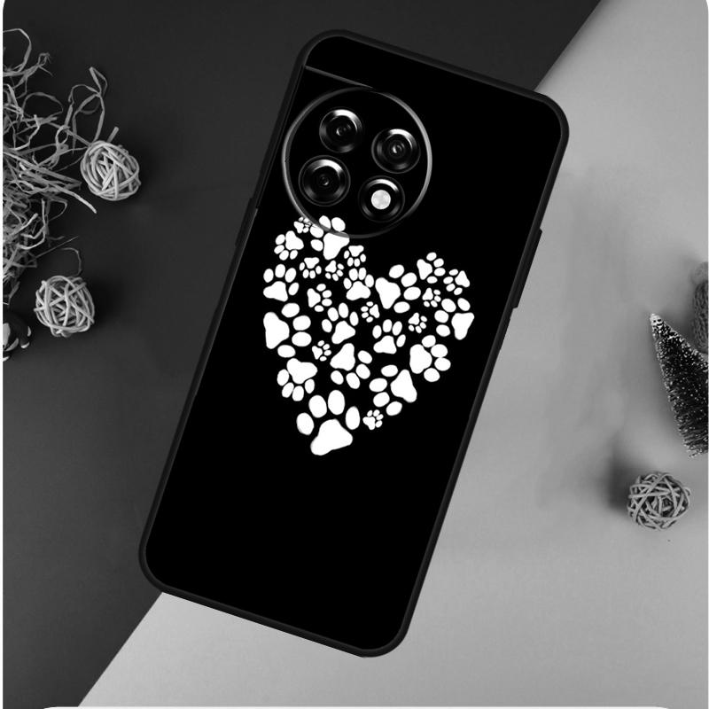 Dog Paw For OnePlus 13 13R 12 12R 11 9 10 Pro 8T 9RT 10T 10R N20 N30 Nord CE 2 3 4 Lite Phone Case