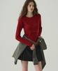 Deuloupisumeon Knotted Layered Bustier Knit [Red]