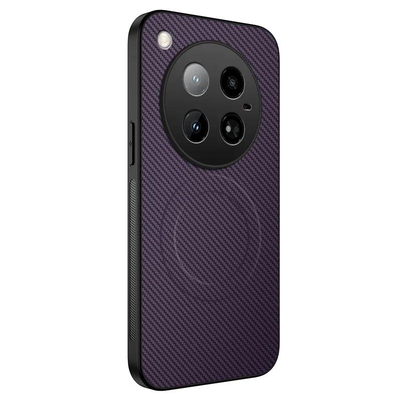 Magnetic Silicone Case For Infinix Zero 30 40 4G 5G Wireless Charging Carbon Fiber PU Leather Anti-Drop Soft Cover Phone Cases