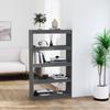 Day and Night - Day and Night Gray Pine Wood Shelf/space Divider 80x30x135.5 Cm