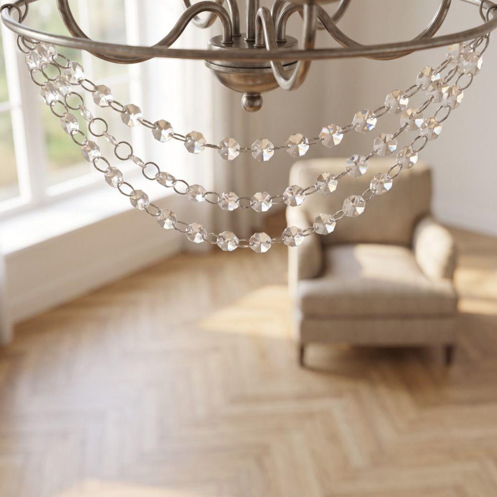 Acrylic Crystals Christmas Decorations 3 Layer Hanging Ornaments Home Decor