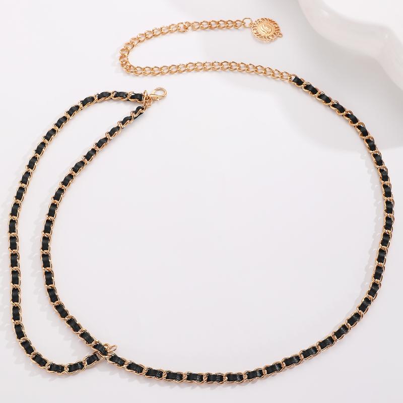 1 Stück Stilvolle Vielseitiger Stil Damen Metall Taillenkette Accessoires Dekorative Bikini Bauchgürtelkette Gürtel Körperschmuck