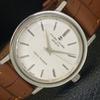 HAND-WINDING VINTAGE FAVRE LEUBA TWIN POWER 253 SWISS MENS WHITE WATCH A703847-1 R213f-a703847