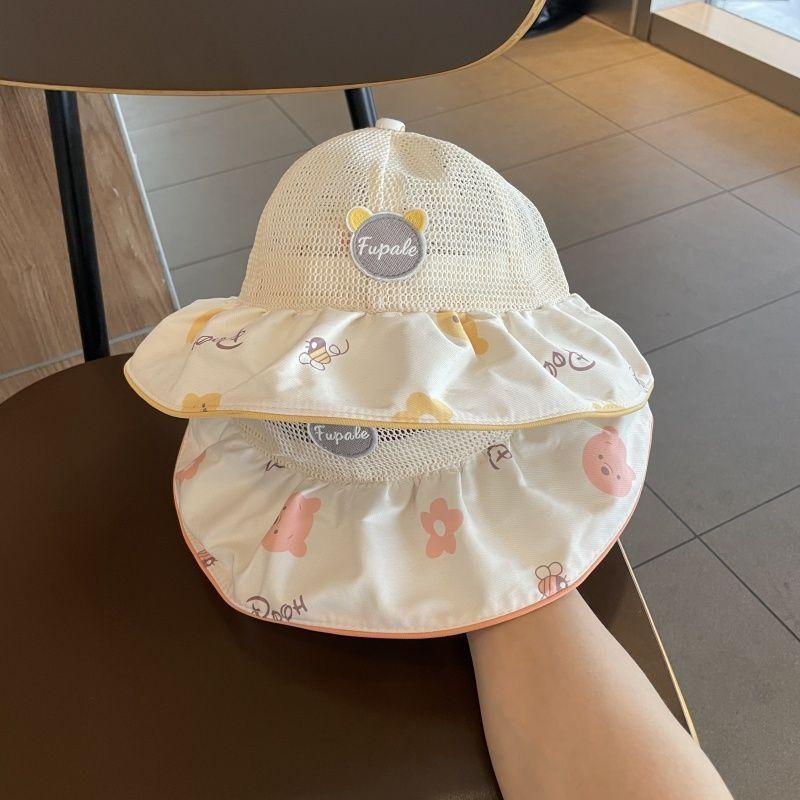Baby Sun Hat Summer Mesh Large Brim Sun Protection For Toddler Boys Girls