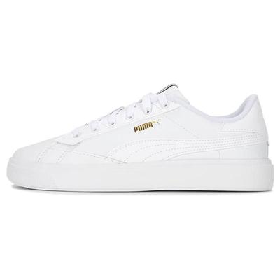 Lajla Leather White Gold Women Sneakers 390643-01