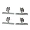 4Pcs Hoist Trolley 6 Wheel T Type Trolley Roller Assembly Hardware for DIY Projects