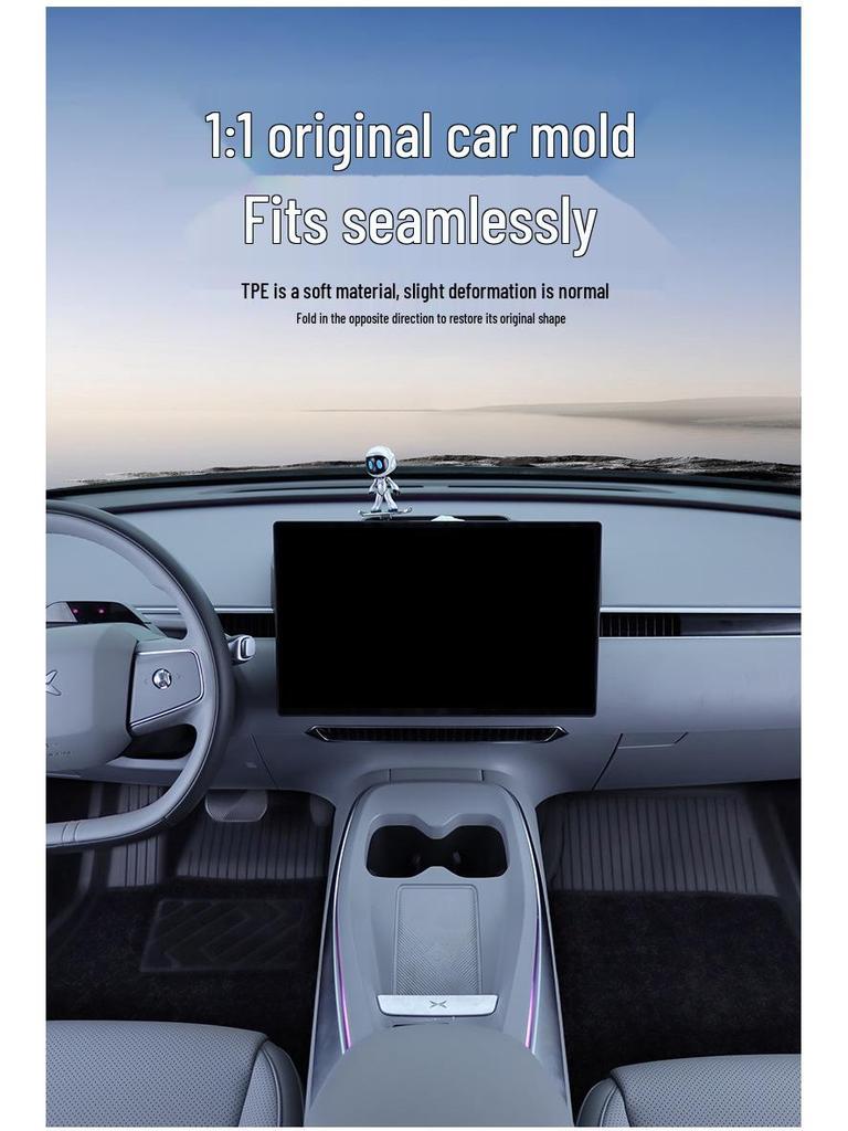 Shengmao Xiaopeng M03 Pregnancy & Infant-Safe All-TPE Car Floor Mats - Zero Formaldehyde & Odor.