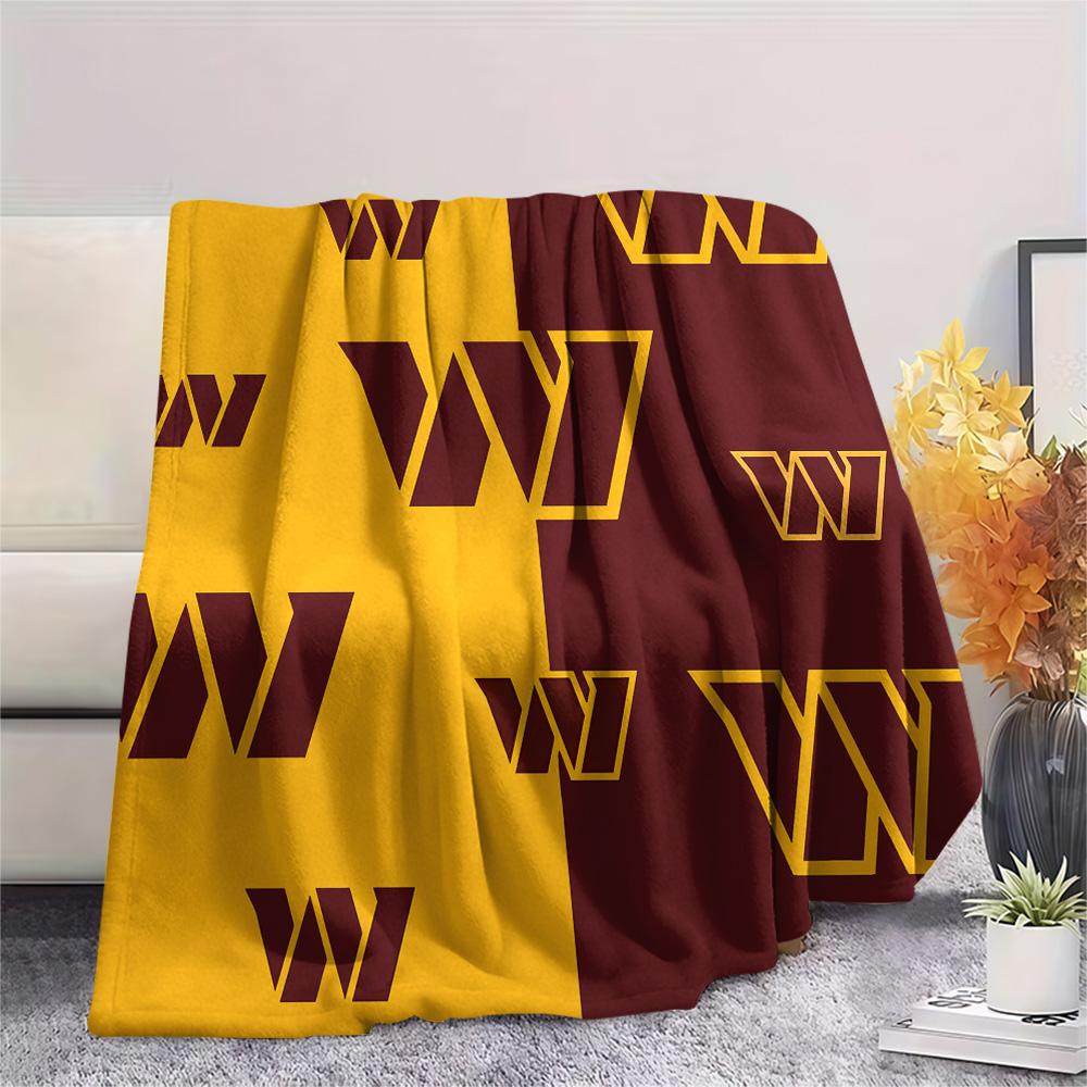 Washington Commanders Print Flannel Blanket, High quality Comfortable for All Seasons, Home Decor, Warmth and Comfort, Perfect for Christmas Gifts