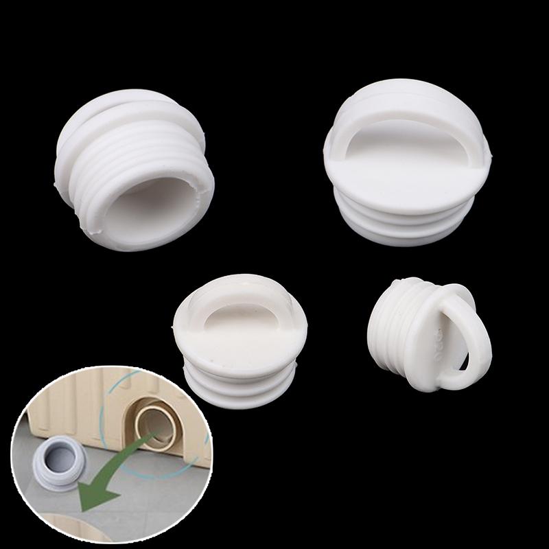 5 Stück Weiß Moppeimer Abflussstopfen Silikon Wasserstopfen Abflussstöpsel Abdeckung Wassertropfen-Design Für Badezimmer Küchenzubehör