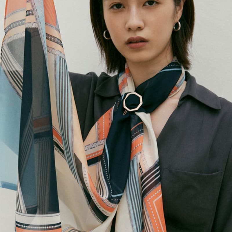 Saint Luxure Women's Chiffon Scarf Heinz SL21FLNHZ