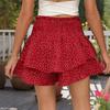 Letnie Damskie Spodnie Spódnicowe Spodnie Casualowe Spodnie z Wysokim Stanem Szorty w Kropki