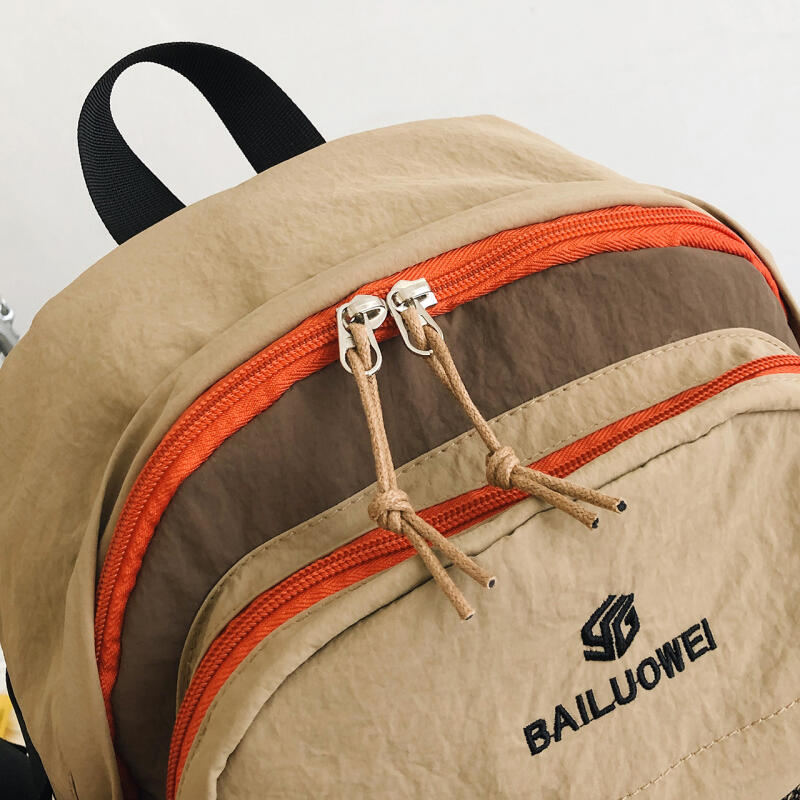 Sports Backpack Large Capacity Lightweight Color Block Backpack Unisex Student Schoolbag