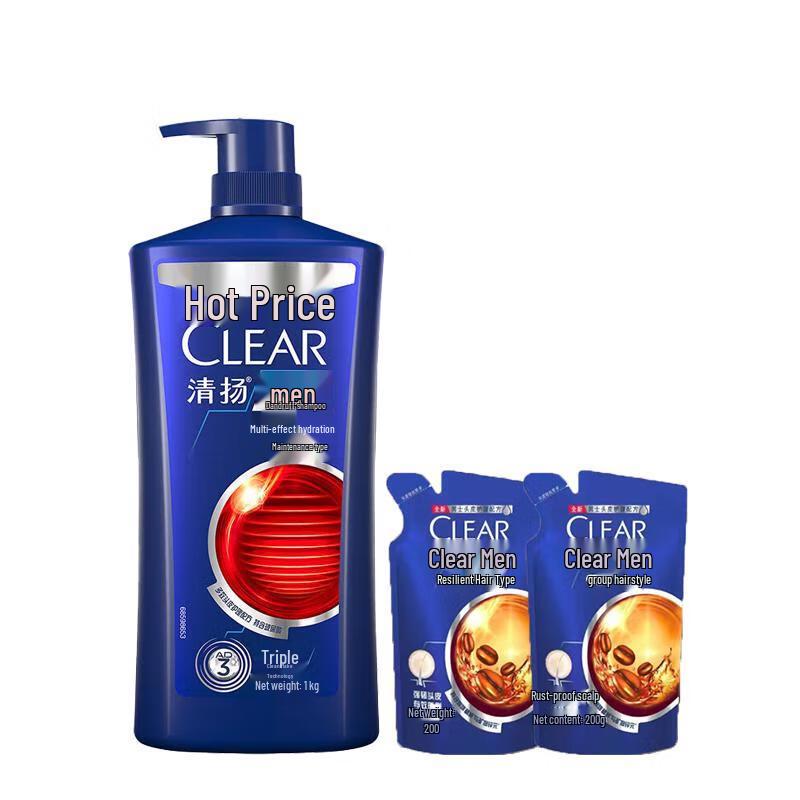 

Clear Men Anti-Dandruff Multi-Action Hydrating & Nourishing Shampoo