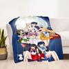 Deka s potiskem Sailor Moon Pretty Soldier Ultra lehká měkká plyšová deka z flanelu na rozkládací pohovku Pohovka Kancelářské dárky