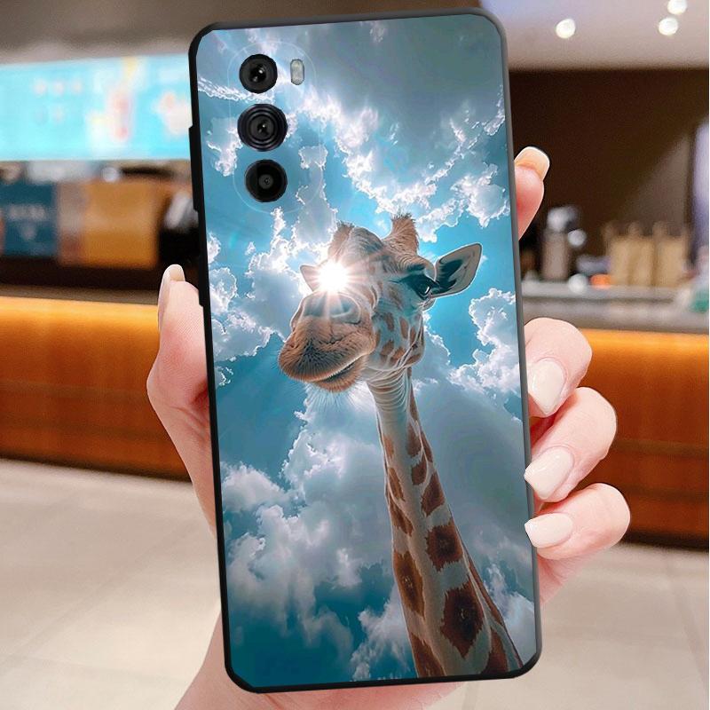 Phone Case For Motorola Edge 60 50 40 Pro 60 50 40 30 Ultra Neo Fusion Moto G Stylus G Giraffe Animal