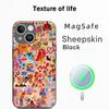 Cute pink Manana poster pattern design Phone Case For iPhone 17 16 15 14 13 12 Plus Pro Max  High-end Luxury Magsafe Sheepskin