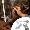 Metal Painting Wrist Rest 2Pcs Artist Hand Support Bridge, Adjustable Easel Bar, Drawing Stabilizer Tool for Craft Projects Stand