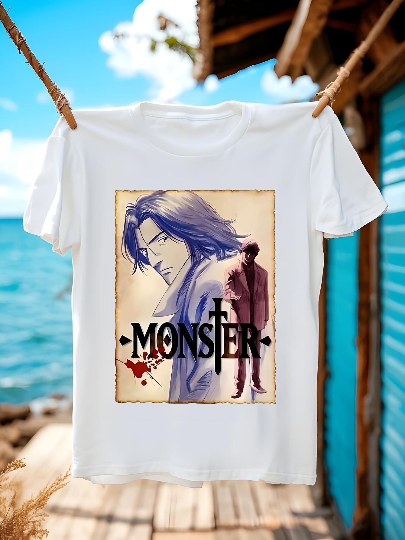 Johan Liebert Monster Anime Graphic Tshirt for Men - Vint... S