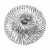 Flat Wire Geometric Bracelet Zinc Zinc Alloy Coil Cuff Bracelet Bold Retractable Bangle  Gift