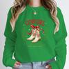 Fashion Hoodeless Sweatshirt Cowgirl Christmas Club Making