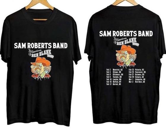 

The Adventures Of Ben Blank Concert T-Shirt – Sam Roberts Band Tour 2024 4XL
