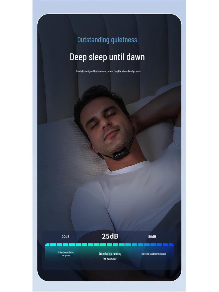 Smart Wireless Anti-Snoring Massager for Men and Women: Touchscreen Sleep Aid Device