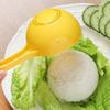 1PC Yellow Half-Circle Rice Scoop, Nonstick Rice Paddle for Sushi Mold & Onigiri, Multipurpose Kitchen Spoon for Home Cooking