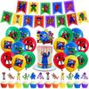 Friends Rainbow Theme Birthday Party Supplies Balloon Banner Cake Toppers Decor