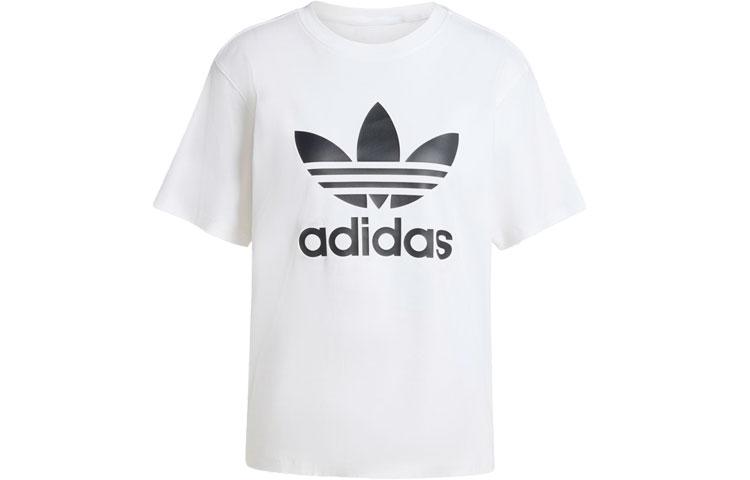 Adidas Originals Drop Shoulder Sleeve T Shirt Women s White IR9534