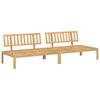 Garden Center Sofas Made from Pallets 2 Pcs Solid Acacia Wood